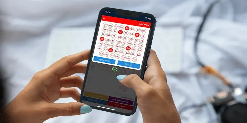 Biểu đồ thể hiện chu kỳ nhịp ra số ngắn hạn của các con số